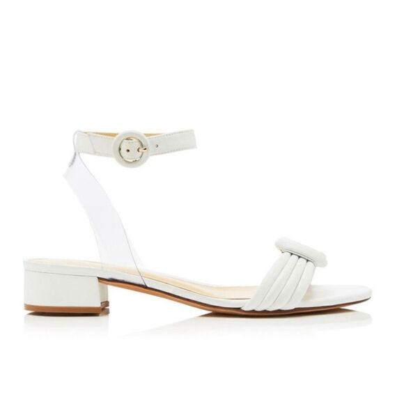 Alexandre Birman Vicky Vinyl 30 in White Low 1” Block Heel Women’s Size 37 (6.5) - Picture 2 of 11